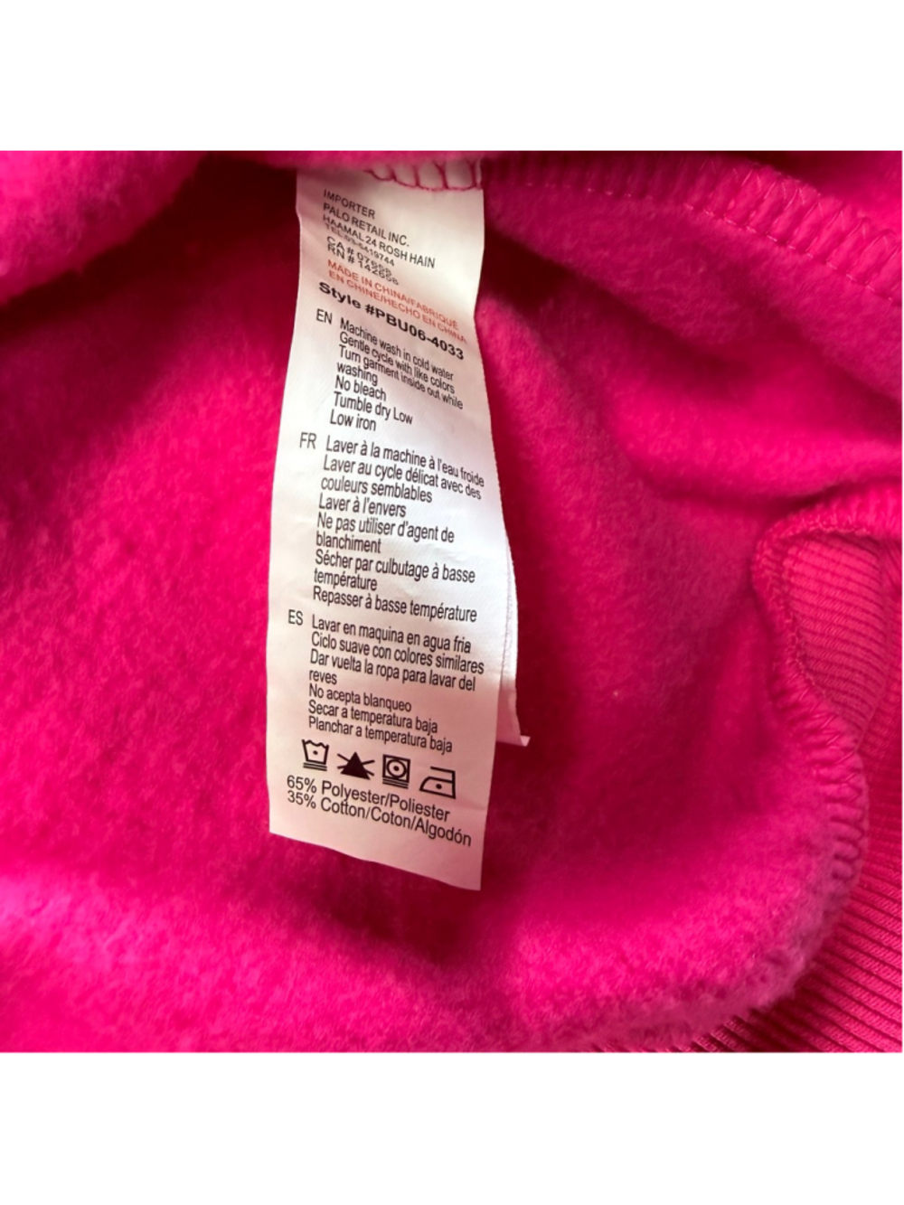 Women's Playboy Pink V-Neck Sweatshirt & Joggers Sweatpants Set Medium Soft - Picture 6 of 16